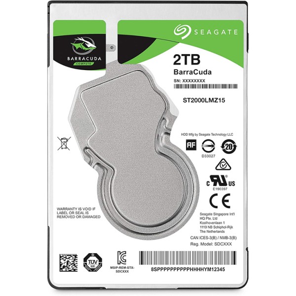 HARDISK Seagate 2TB Barracuda (2,5")