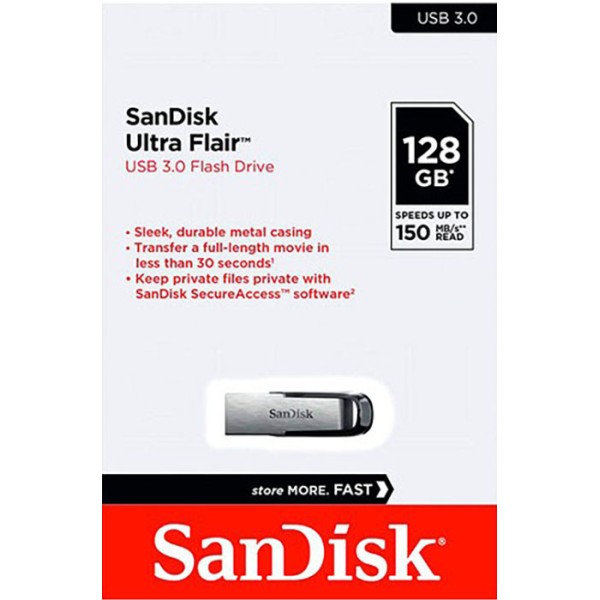 PENDRIVE SanDisk Ultra Flair 128GB (3.0)