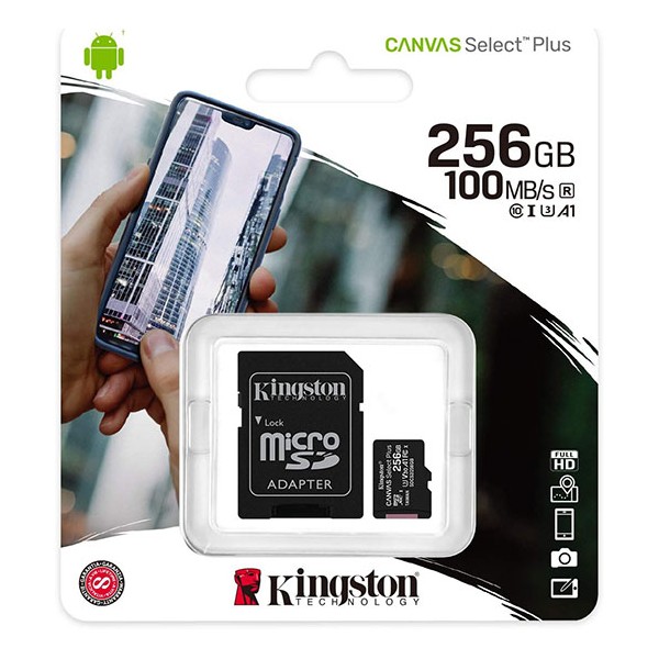 MICRO SD Kingston Canvas 256GB (CL.10)