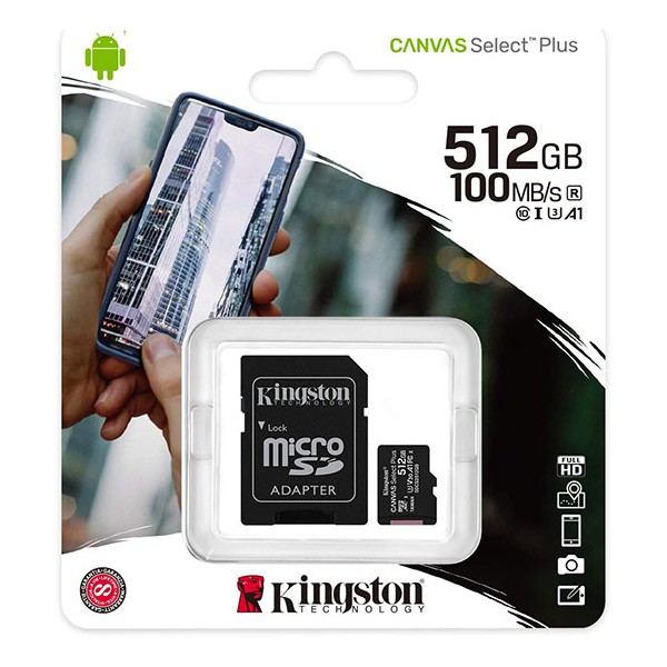 MICRO SD Kingston Canvas 512GB (CL.10)