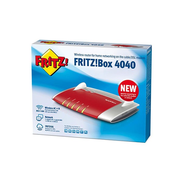 ROUTER Fritz!Box Wireless 4040 (FIBRA)