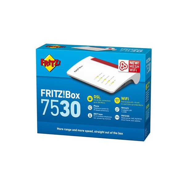 ROUTER Fritz!Box Wireless 7530 (FIBRA+TEL)