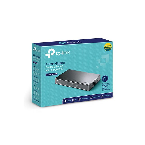 SWITCH TP-Link PoE TL-SG1008P (10-100-1000)